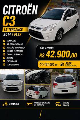 CITROËN C3 1.5 TENDANCE 8V FLEX 4P MANUAL